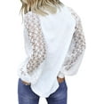 thumbnail image 2 of Women’s Long Sleeve Tops Lace Casual Loose Blouses T Shirts, 2 of 3