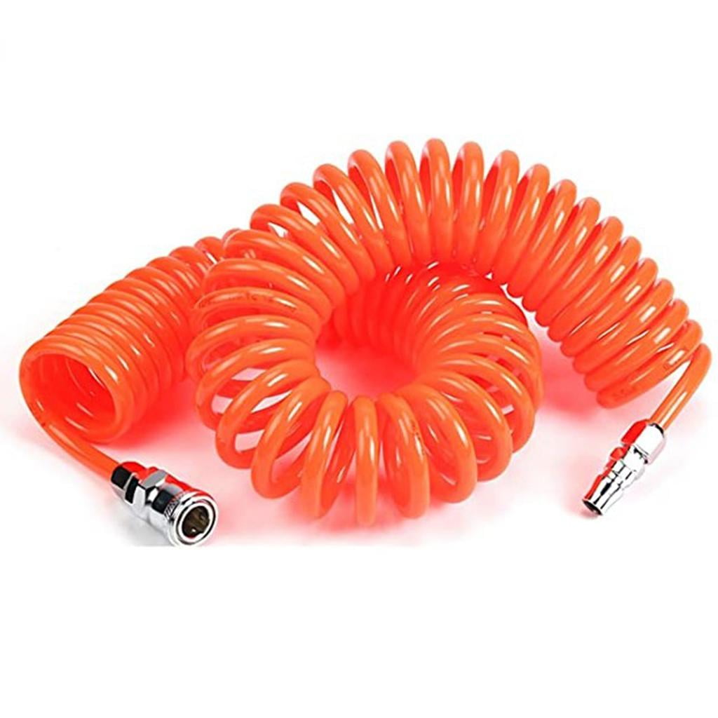 Nishiyuenyi 6/9/15m Coil Air Hose Recoil Hose PU Tube w/ Quick Fittings Air Compressor Tools