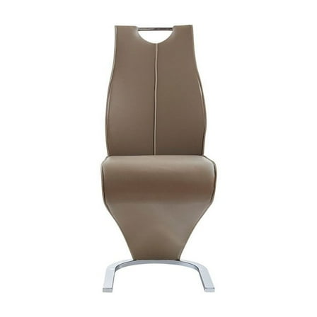 Global Furniture USA Contemporary Cappuccino Dining Chair, Dark Brown,Light Brown