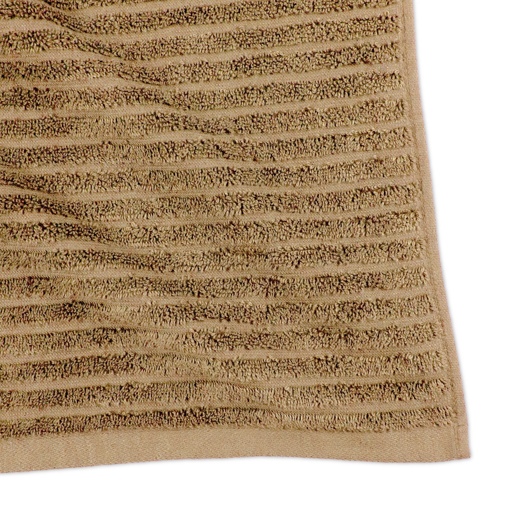 Better Homes & Gardens PowerLoft AIRRICH® 6 Piece Bath Towel Set, Dark Carmel Textured Stripe