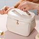 thumbnail image 5 of Bolsa portátil de gran capacidad impermeable para guardar brochas de maquillaje, hecha de cuero de PU, 5 of 5