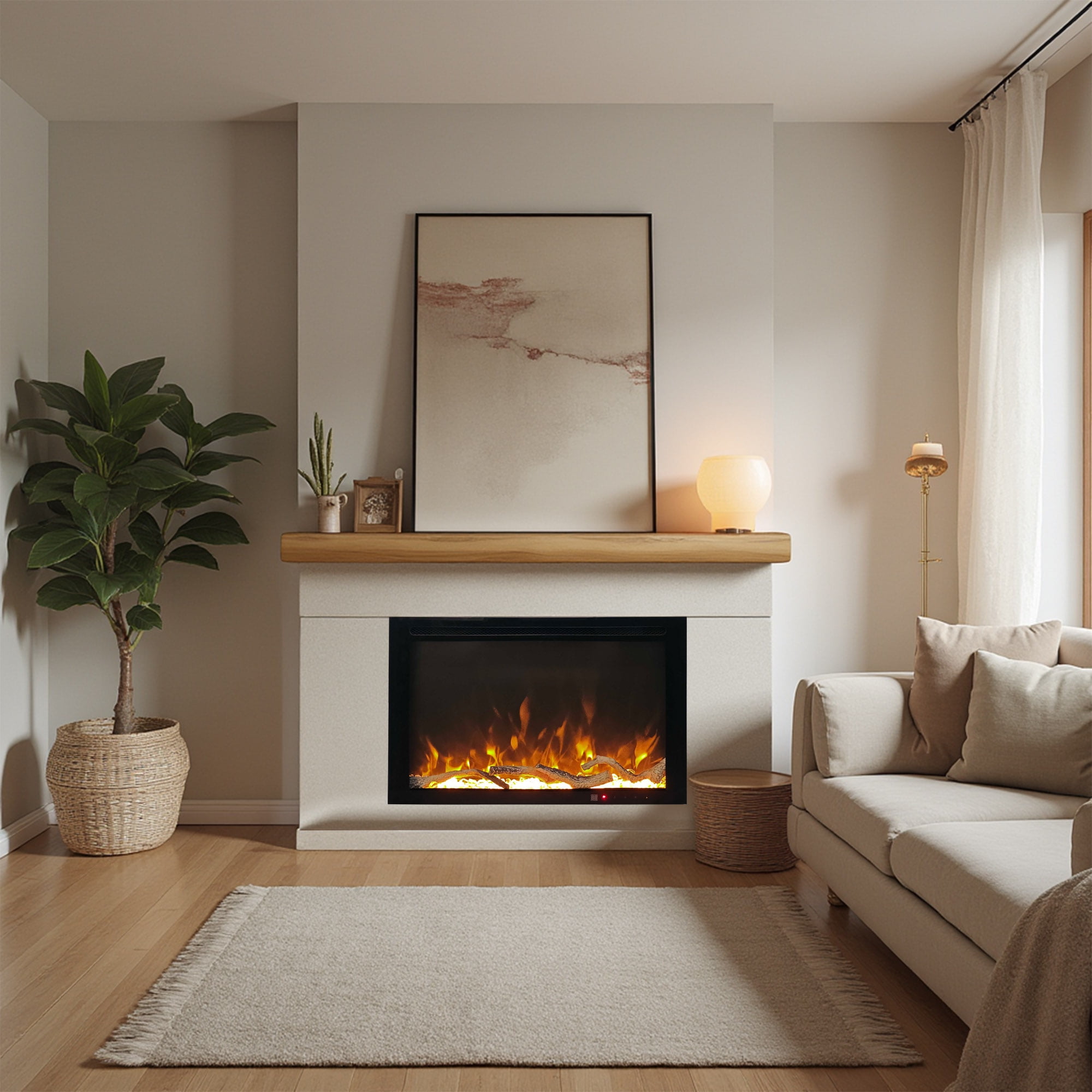 ActiveFlame Essential Built-In Electric Fireplace, 28IN