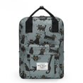 thumbnail image 1 of Mochila de lona impermeable para mujer, morral escolar grande y bonito para ordenador portátil, a la moda, novedad Fivean unisex, 1 of 2