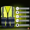 thumbnail image 4 of A-SAFETY 21 colors High Visibility Reflective Work Safety Vest（XS-8XL), 4 of 5