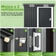 thumbnail image 5 of 5 x 3 FT Cobertizo de Almacenamiento Exterior con Puerta Simple,Ventanillas de Ventilación Blancas y Cerradura para Almacenamiento en Patio Jardín Trasero, 5 of 8