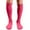 Bright Pink, variant on Unisex Knee High Sports Athletic Baseball Softball Socks, White, Large, 1 Pair