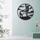 thumbnail image 5 of Escultura de pared de metal Decoraciones de pared modernas Adorno colgante Decorativo Arte bohemio Negro para el hogar Oficina Comedor, 5 of 7