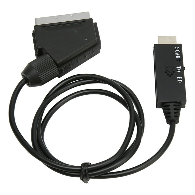 Cable Adaptador Convertidor, Fácil Instalación Adaptador Convertidor De Interfaz Multimedia HD 1080P SCART HD Ligero Para DVD