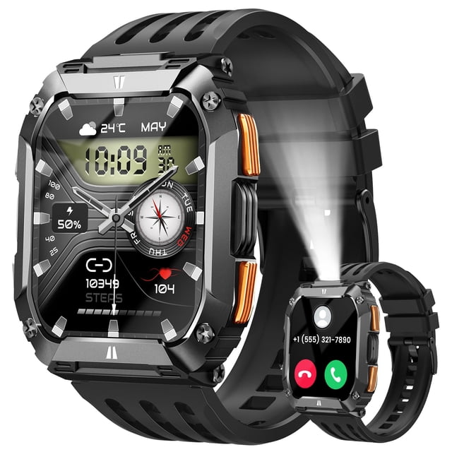 Reloj inteligente FOSMET para hombre, fitness, 30 días, batería Android/iPhone