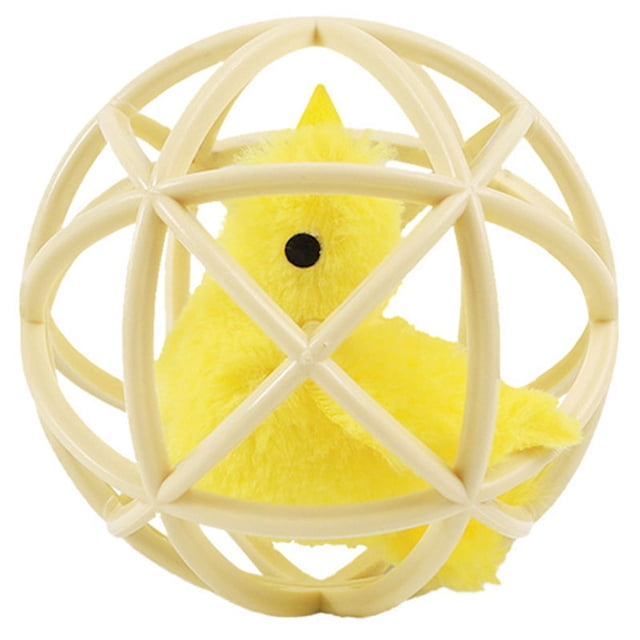 Cat Ball Toy Squeaky Plastic Hollow Pet Interactive Toy Kitten Play Toy for Home
