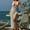 White, variant on Cxenplz Women Backless Cover Ups See Through Knit Swim Dresses V-Neck Open Leg Sleeveless Halter Gown