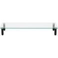 thumbnail image 3 of Lorell, LLR99533, 4-leg Single Shelf Glass Monitor Stand, 1 Each, Clear,Black, 3 of 11