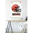 thumbnail image 5 of NFL Cleveland Browns - Drip Helmet 20 Wall Poster with Wooden Magnetic Frame, 22.375" x 34", 5 of 5