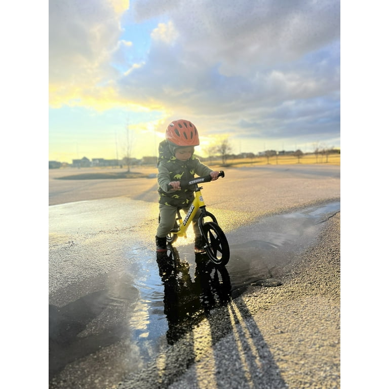 Strider 12” Sport Bike, Yellow - No Pedal Balance Bicycle for Kids