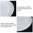 thumbnail image 3 of Unique Bargains Plant Saucers 13 Inch, 6 Pack Round Plastic Flower Pot Plant Tray, White, 3 of 5