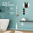 thumbnail image 4 of Electric Spin Scrubber, 500 RPM Cordless Cleaning Brush with 8 Replaceable Shower Brush Heads, Adjustable Extension Arm, 2.5H Long Usage Power Shower Scrubber for Bathroom Floor Tile Bathtub, 4 of 8