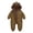 Khaki, variant on Juebong Baby Girls Boys Snowsuit Newborn Warm Hooded Jumpsuit Romper Fleece Puffer Coat Jacket Winter Outwear Cute Bear Outfits
