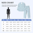 thumbnail image 4 of Balery Funny Chicken Pattern Pajama Sets for Men Long Sleeve 2 Piece Sleepwear Loungewear Sets Soft PJ's with Pockets Long Sleeve Comfy Pj Sets-Large, 4 of 7