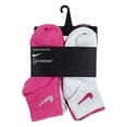 thumbnail image 2 of Nike Kids' Little Ankle Socks (6 Pairs), Pink Pow/White/Black, Black, Size 4/5, 2 of 2