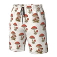 thumbnail image 5 of Disketp Men'S Swim Trunks Hawaiian Breathable Surf Beach Swimsuits Mesh Lining Beach Shorts With Pockets-Red Mushrooms, 5 of 9
