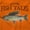 Orange, variant on Gill McFinn Grayling Fishing Fisher Plus Size Crewneck Graphic Tee Shirt Brisco Brands 2X