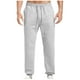 thumbnail image 2 of Pantalones largos para hombre, lisos, informales, con cintura elástica y bolsillos, deportivos, 2 of 7
