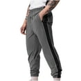 thumbnail image 1 of SDNall Mens Pants Men Color-Matching Pockets Corset Pull Rope Fashion Casual Comfort Pants, 1 of 9