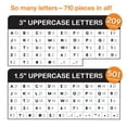thumbnail image 4 of FreshCut Crafts Bulletin Board Letters & Numbers, Black & White, 1.5in & 3in, 710 Pieces, 4 of 5