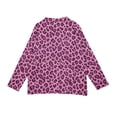 thumbnail image 5 of Knit Cardigans for Women Leopard Print Button Down Long Sleeve Loose Fit Fall Jacket Coat Tops, 5 of 7