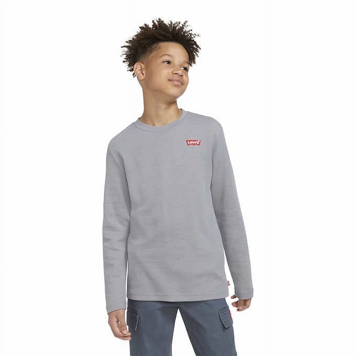 Levi's Youth Boy Flannel & Thermal 2-Pack Top Set (Black, XS-5/6)