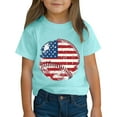 thumbnail image 4 of BRGZLK American Flag Patriotic T-Shirt For Toddler Kids 4Th Of July Letter Printed Shirt Boys Girls Cute Round Neck Soft Short Sleeve Cotton Tee Blue 9-10 Years, 4 of 6