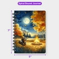 thumbnail image 5 of Hello Fall Dachshund Enjoys Warm Campfire Autumn Night Bright Moon Spiral Bound Journal Wiener Dog Lover Gifts Idea 5x7in Spiral Notebook - 01008, 5 of 5