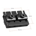 thumbnail image 6 of 4-string Headless Electric Bass Guitar String Locking Nut Set with 2 Wrench 2 Screw Black, 6 of 6