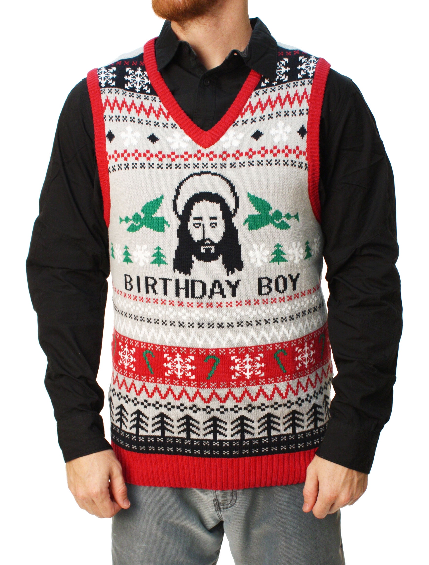 Mens Ugly Christmas Vest 