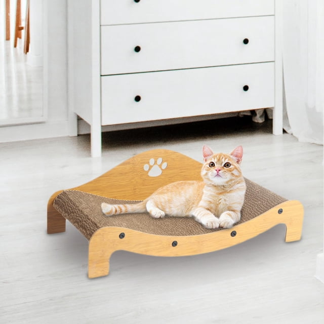 Tablero para rascar para gatos Salvador Cama para gatos 60x27x20cm
