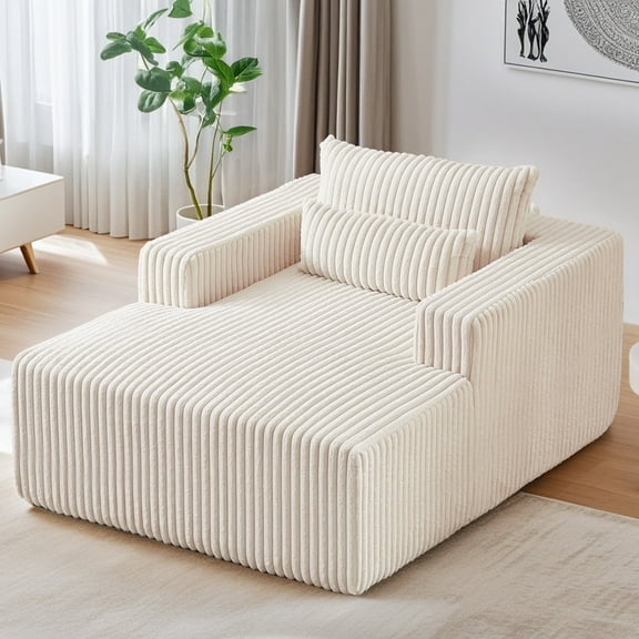 55'' Wide Corduroy Sofa Lounge Chair