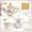 Purple, variant on 20 Piece Golden Trim Floral Porcelain Tea Set with 700ml Teapot and Metal Holder