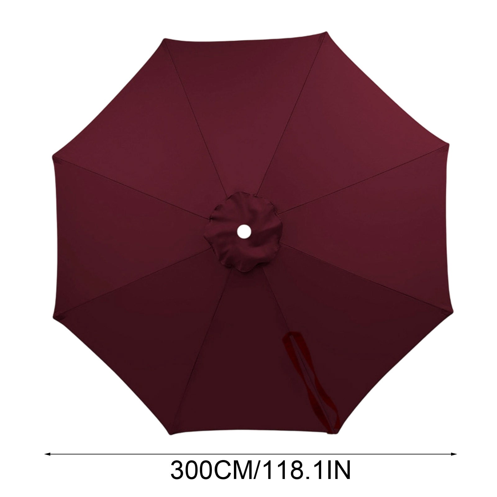 YiJuHui 9.84ft Patio Umbrella Replacement, Banana Umbrella Cover Waterproof UV Protection, Outdoor Sun Shade Fabric for Pool Backyard Garden, Weather Resistant Patio Canopy Top