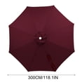 thumbnail image 3 of CQCYD Patio Umbrella Replacement Canopy , 8 Ribs Banana Umbrella Cover, Outdoor Waterproof Sun Shade Fabric, Weather Protection Top for Backyard Garden and Poolside, 3 of 6