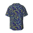 thumbnail image 7 of Kdxio Men's Hawaiian Shirt for Men Short Sleeve Shirt Uncaria Flower Summer Casual Holiday Beach Button Down T-Shirts, 7 of 7