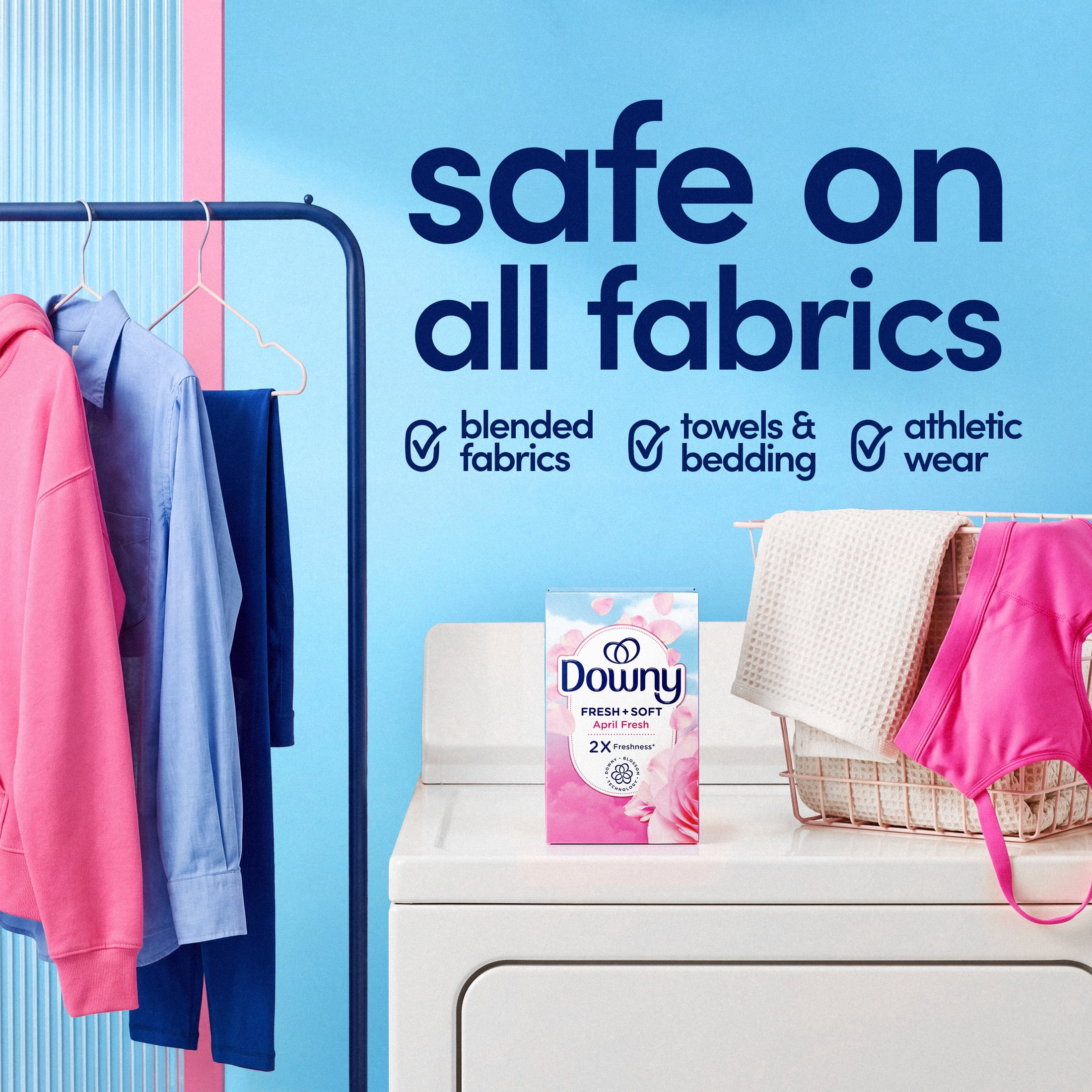 Downy Dryer Sheets, April Fresh, 60 Count