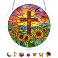 thumbnail image 1 of Rompecabezas acrílico para ventanas | Decoración con temática de vidrieras | Manualidades para el hogar | Adorno colgante para sala de estar, dormitorio o porche, 1 of 9