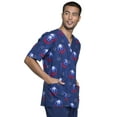 thumbnail image 3 of Tooniforms Men Scrubs Top, V-Neck, TF606, M, A For Avengers, 3 of 7