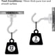 thumbnail image 2 of Strong Magnetic Hooks Heavy Duty, 22lbs Rare Earth Magnets For Refrigerator, Home, Kitchen, Office , Cruise U2013 10 Pack(white), 2 of 5