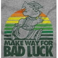 thumbnail image 2 of Vintage Cartoon Make Way For Bad Luck Men's Graphic T Shirt Tees Brisco Brands S, 2 of 5