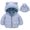 Light Blue, variant on Boys Down Jacket Autumn Winter Children's Padded Coat Baby Cartoon Pattern Hooded Ears Light Warm Outerwear for Kids