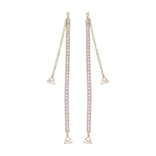 1 par de correas de hombro para sujetador, correas antideslizantes, correas decorativas desmontables y ajustables para ropa interior de mujer, para co Longitud del gancho de 22 cm.