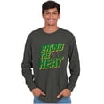 thumbnail image 3 of Bring The Heat Baseball Pitcher Men's Long Sleeve Tee T Shirt Brisco Brands S, 3 of 6