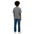 thumbnail image 3 of Zfeel Kids Athletic T-Shirt, Moisture-Wicking Sports Tee, Quick-Dry Polyester, Charcoal, M, 3 of 5