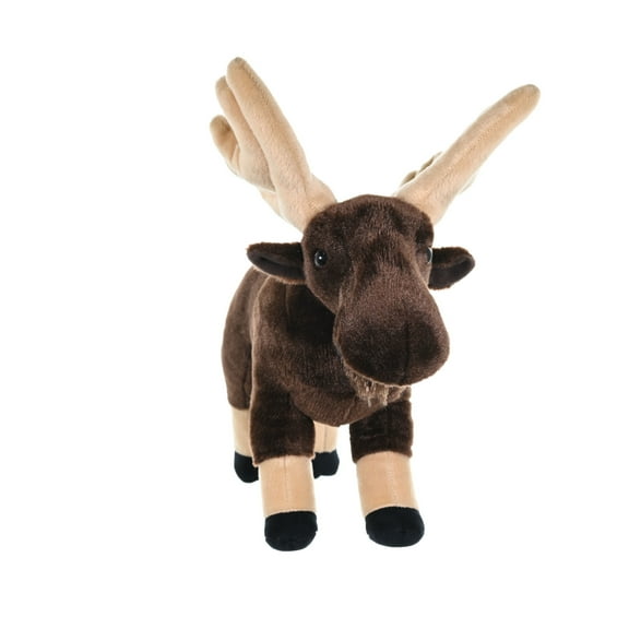 Wild Republic Cuddlekins Moose Stuffed Animal, 12 Inches